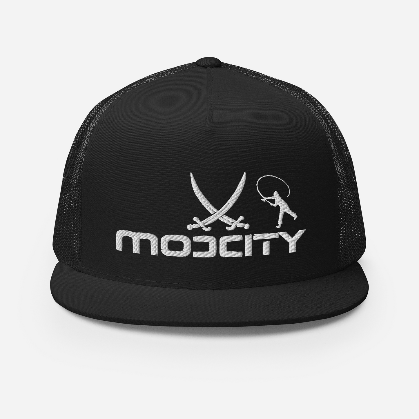 Trucker Cap with ModCity Fishing Logo White