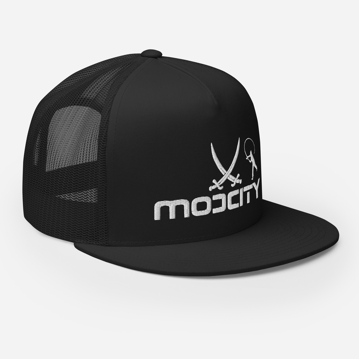 Trucker Cap with ModCity Fishing Logo White