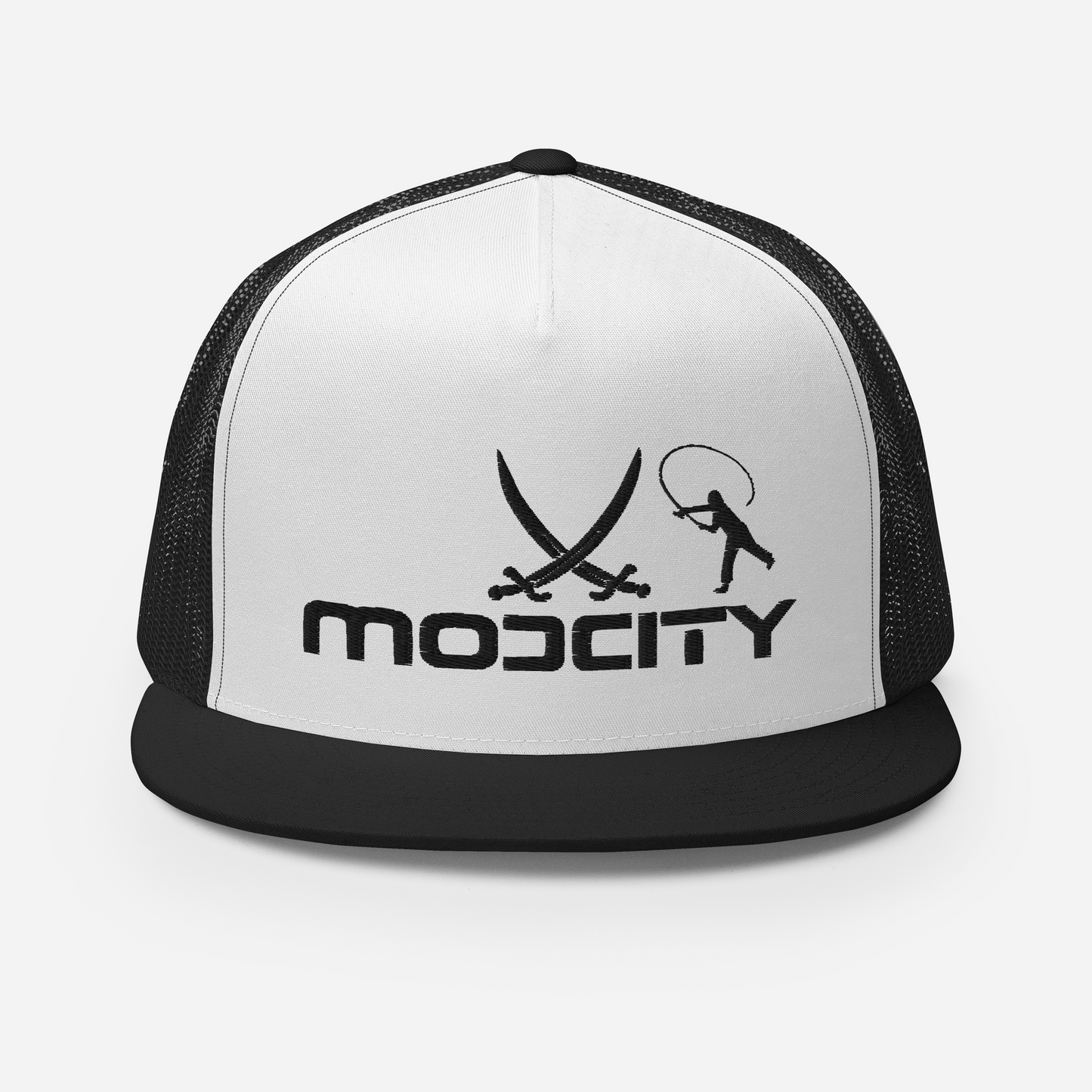 Trucker Cap with ModCity Fishing Logo Black