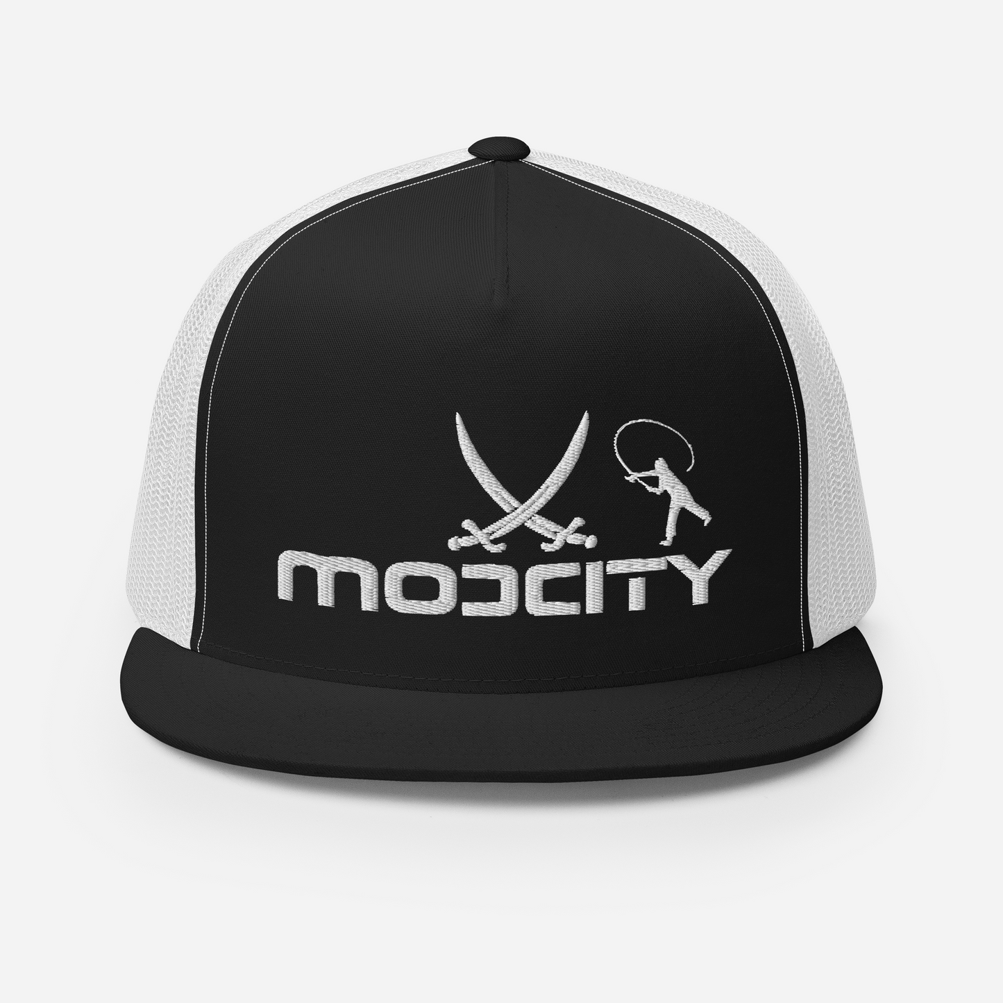 Trucker Cap with ModCity Fishing Logo White