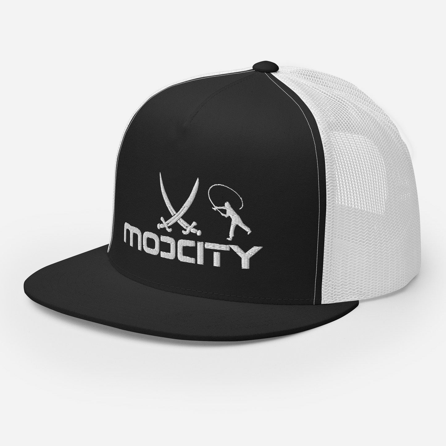 Trucker Cap with ModCity Fishing Logo White