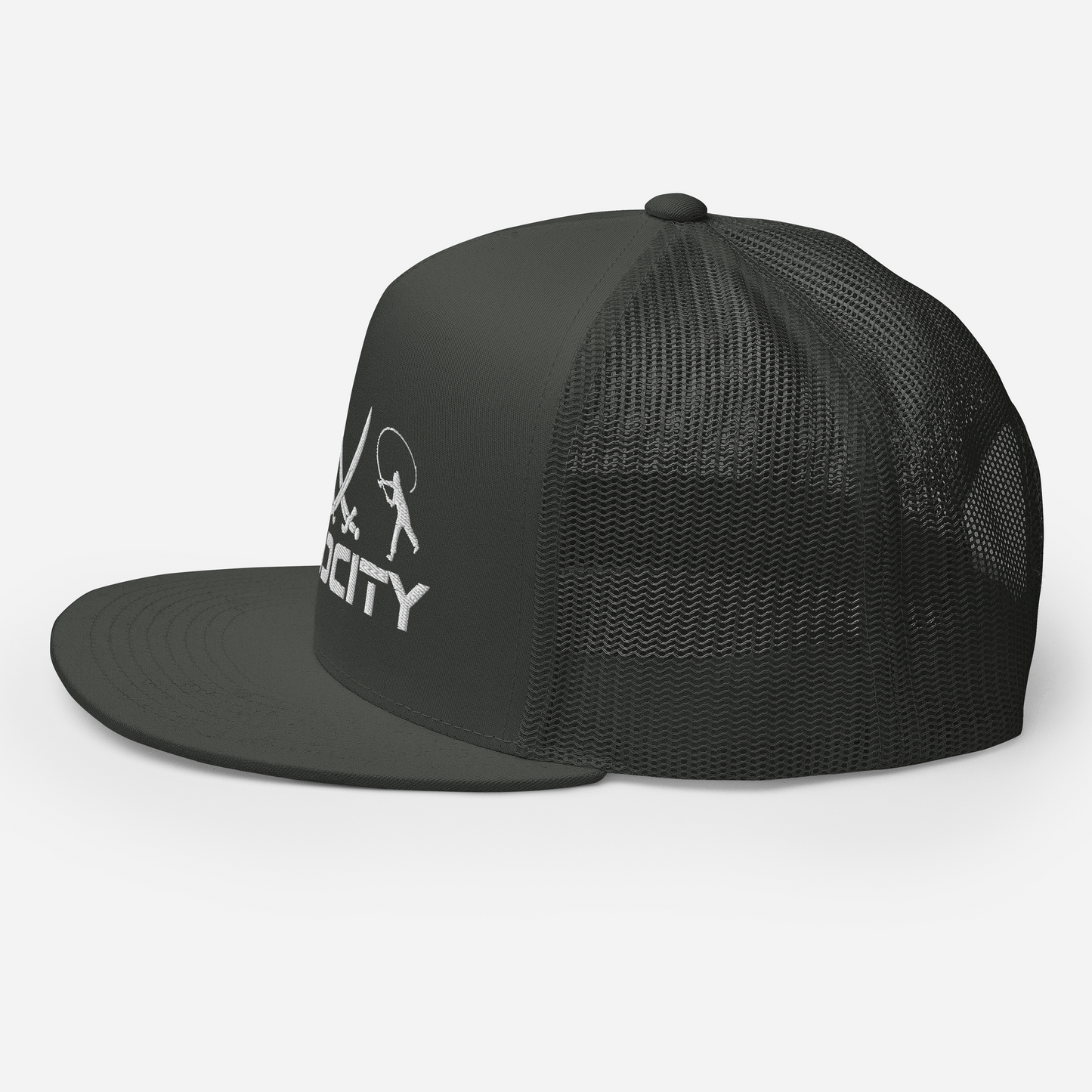 Trucker Cap with ModCity Fishing Logo White