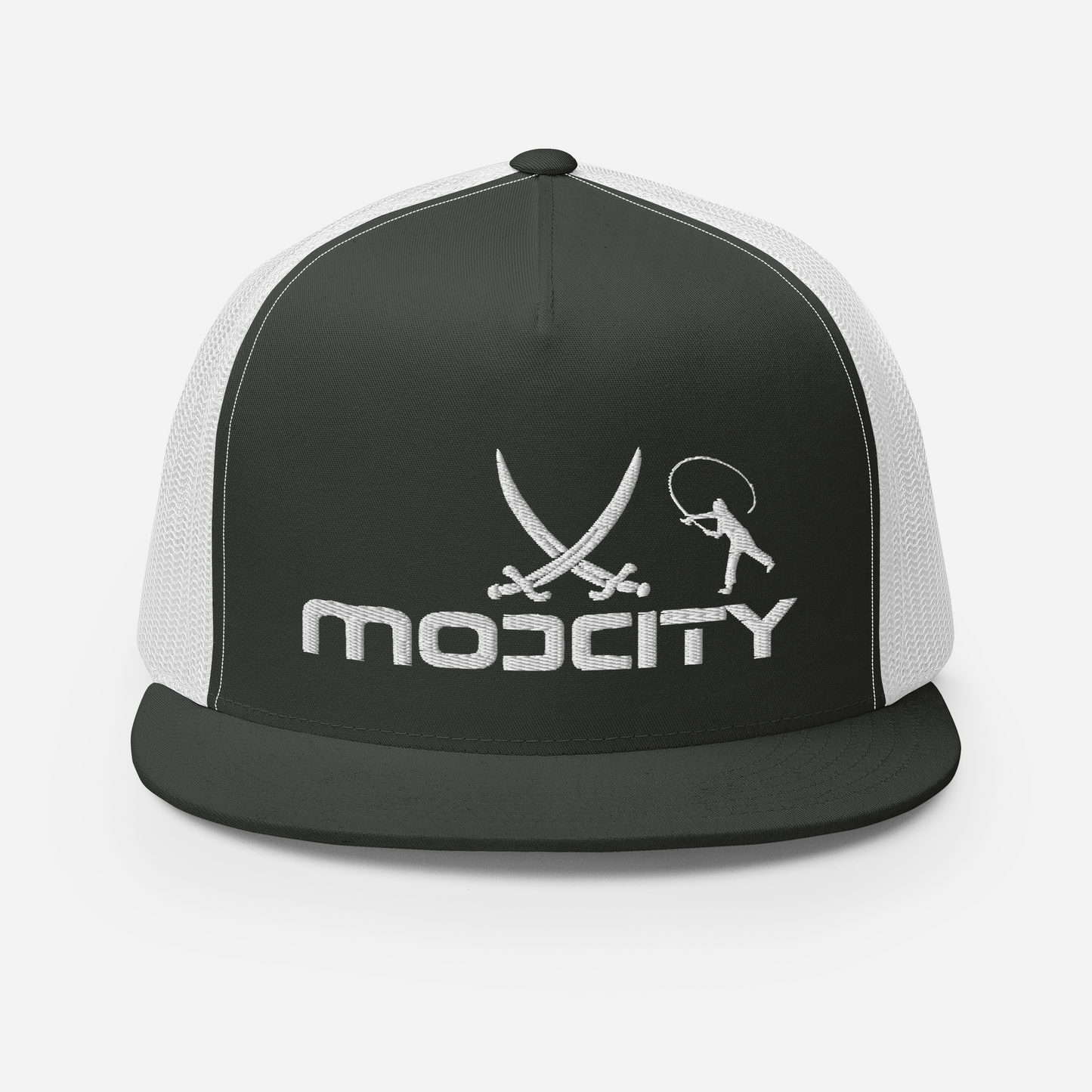 Trucker Cap with ModCity Fishing Logo White