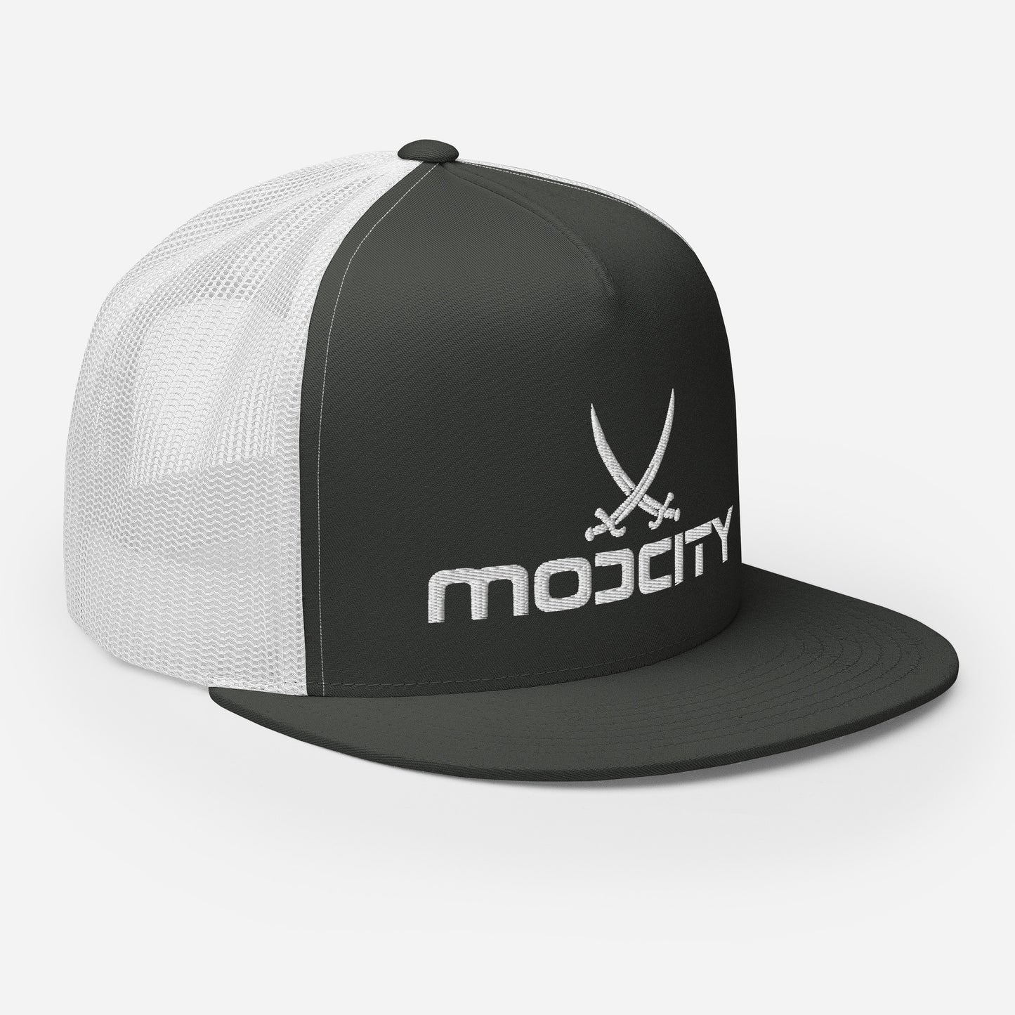 Trucker Cap White Logo