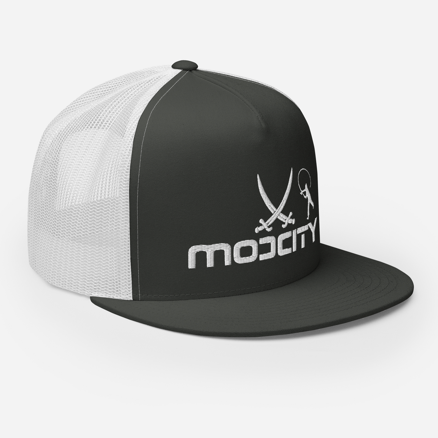 Trucker Cap with ModCity Fishing Logo White