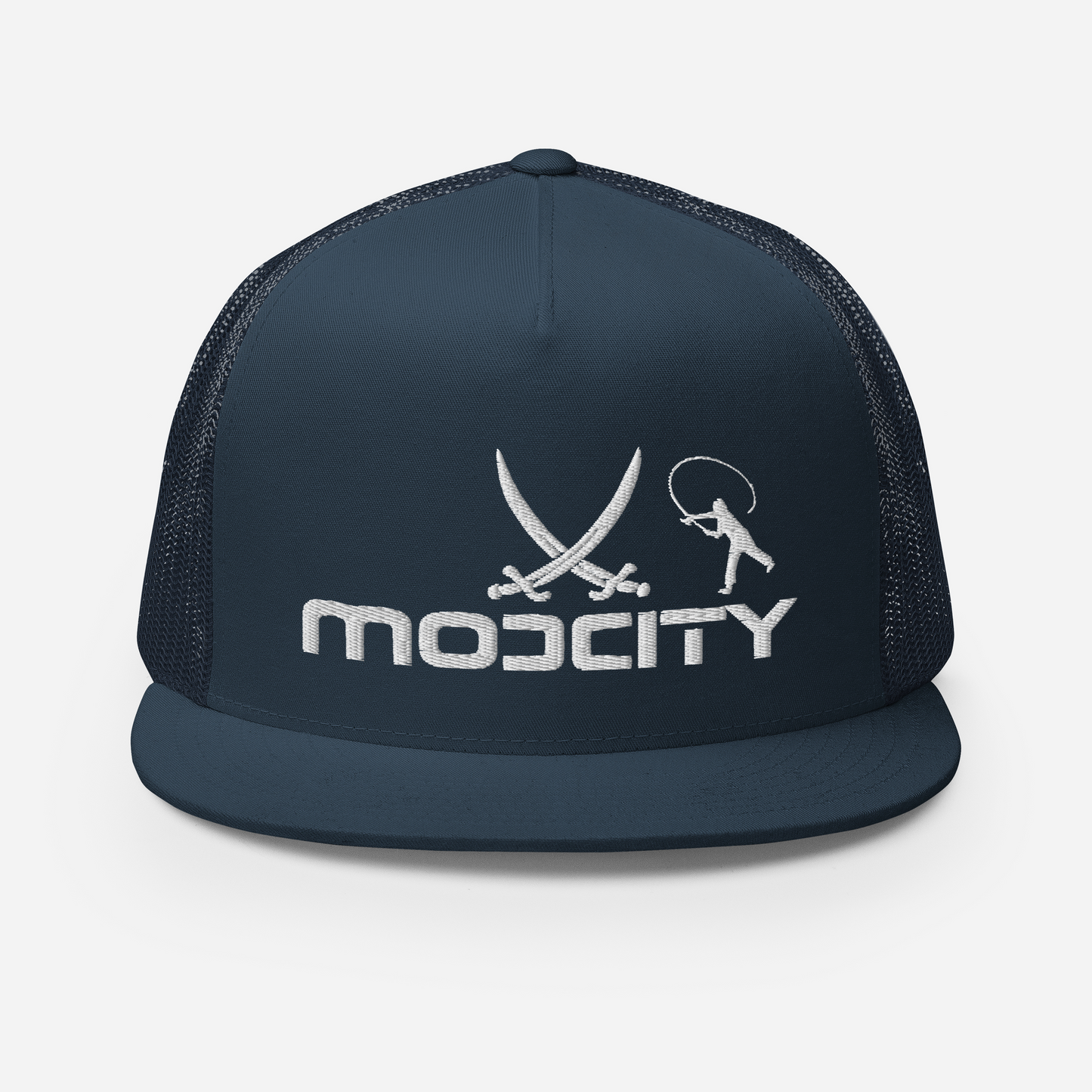 Trucker Cap with ModCity Fishing Logo White