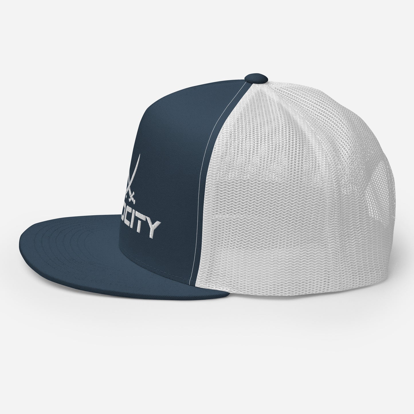 Trucker Cap White Logo