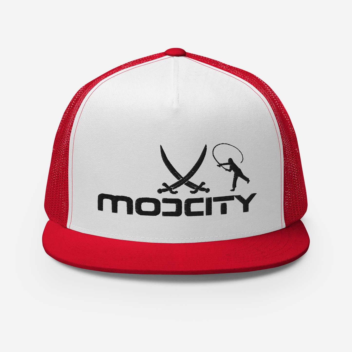 Trucker Cap with ModCity Fishing Logo Black