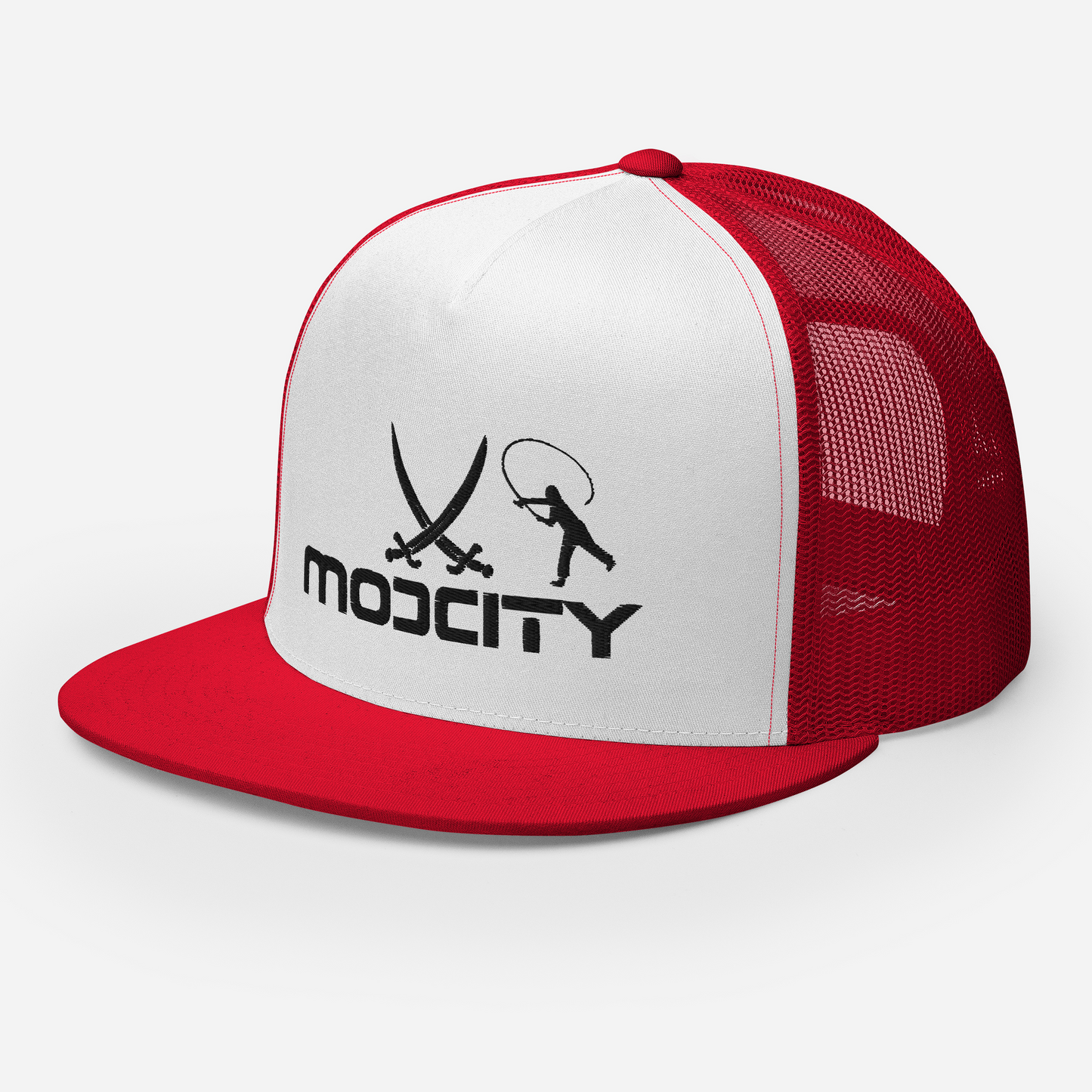 Trucker Cap with ModCity Fishing Logo Black