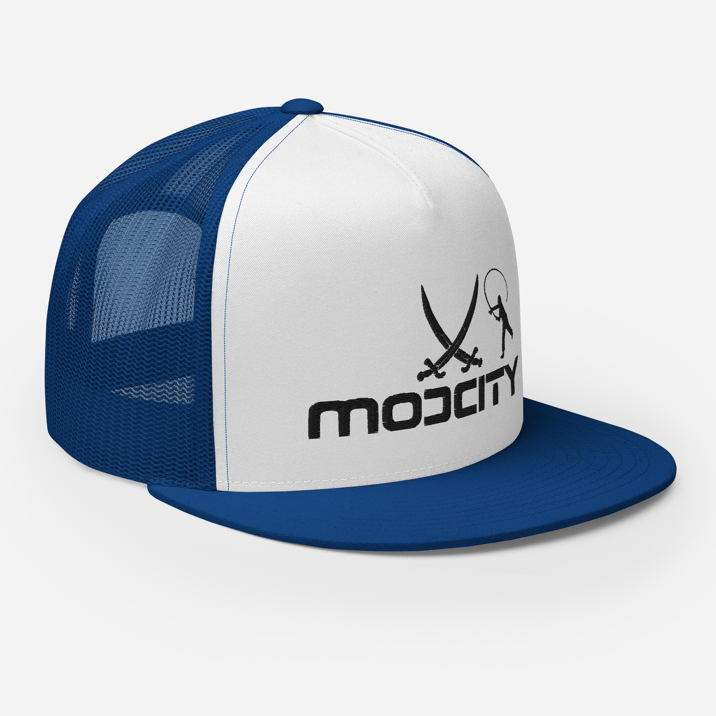 Trucker Cap with ModCity Fishing Logo Black