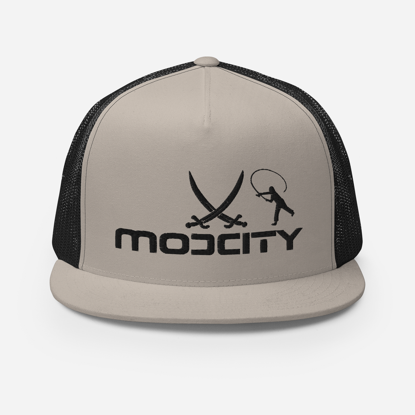 Trucker Cap with ModCity Fishing Logo Black