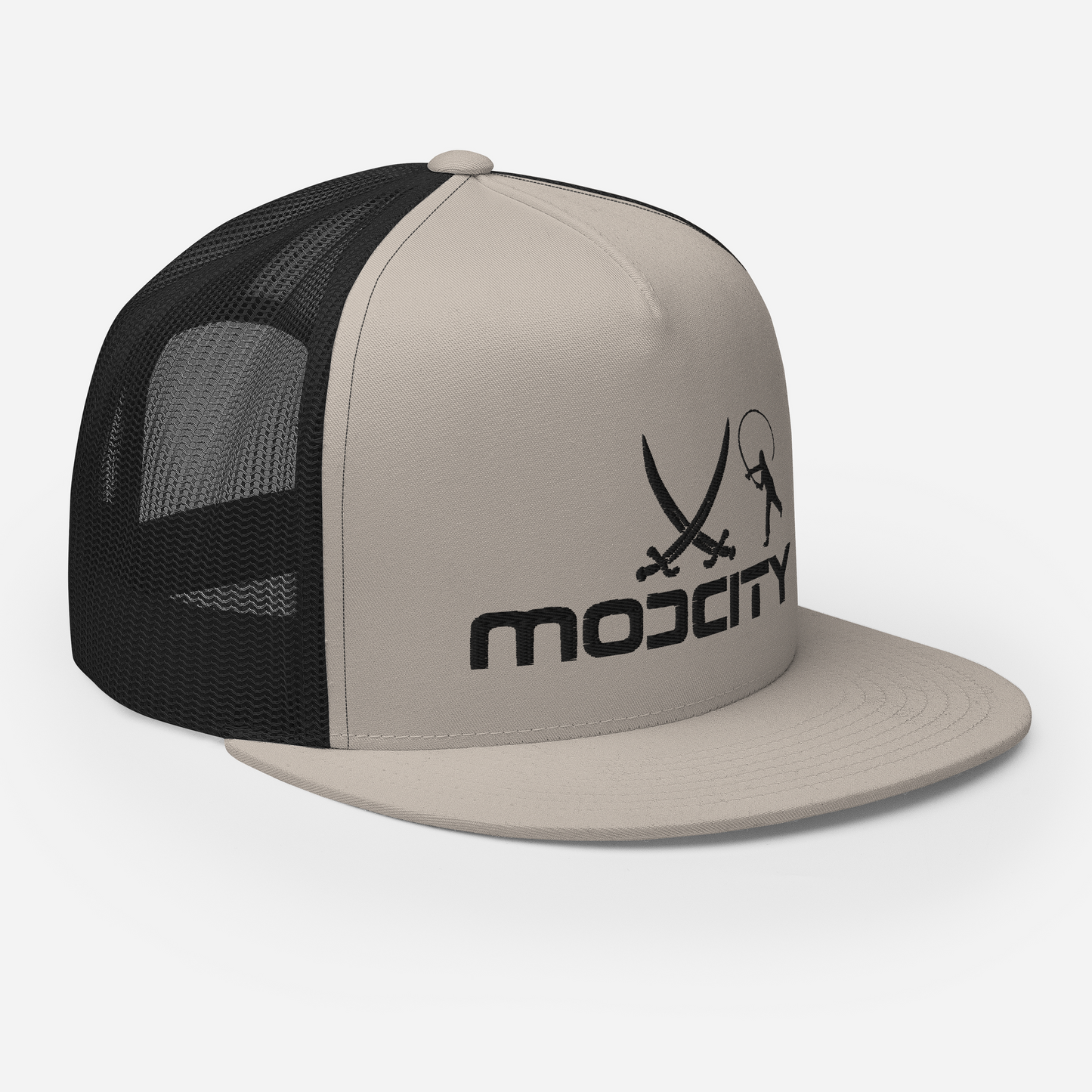 Trucker Cap with ModCity Fishing Logo Black