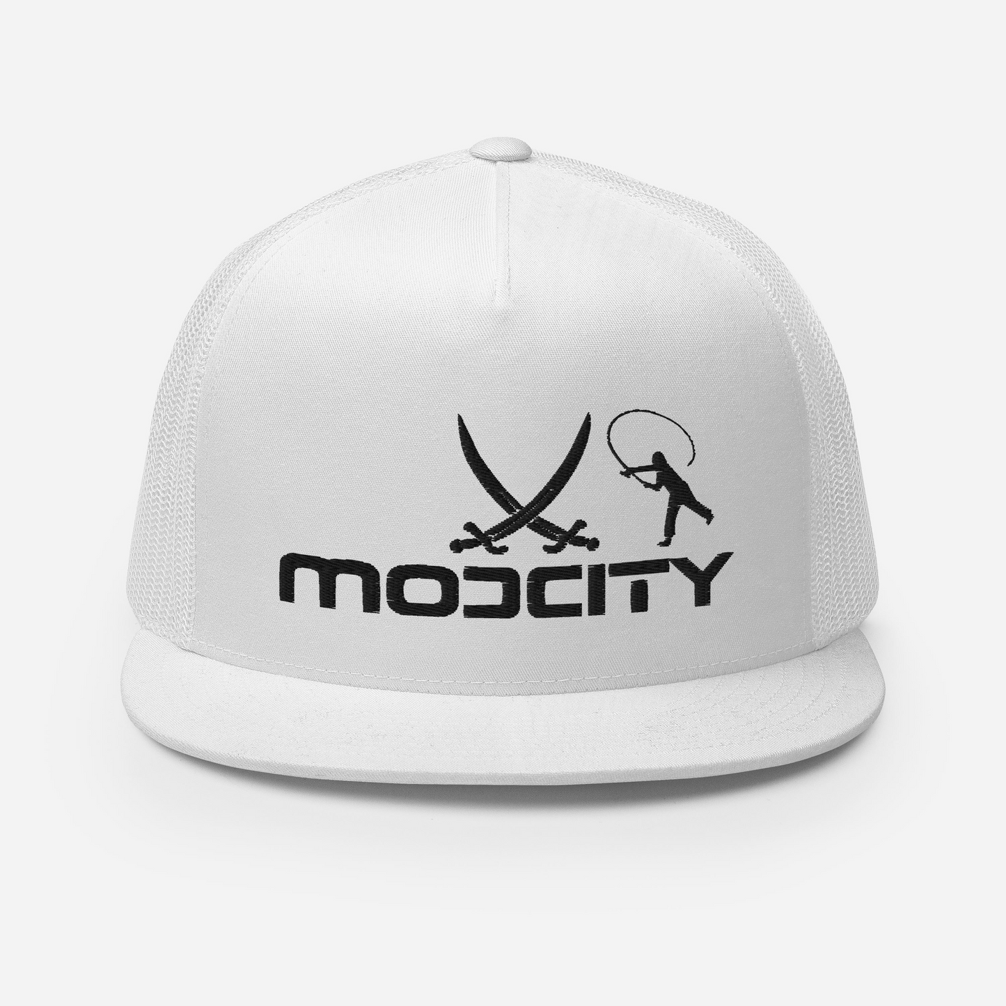 Trucker Cap with ModCity Fishing Logo Black