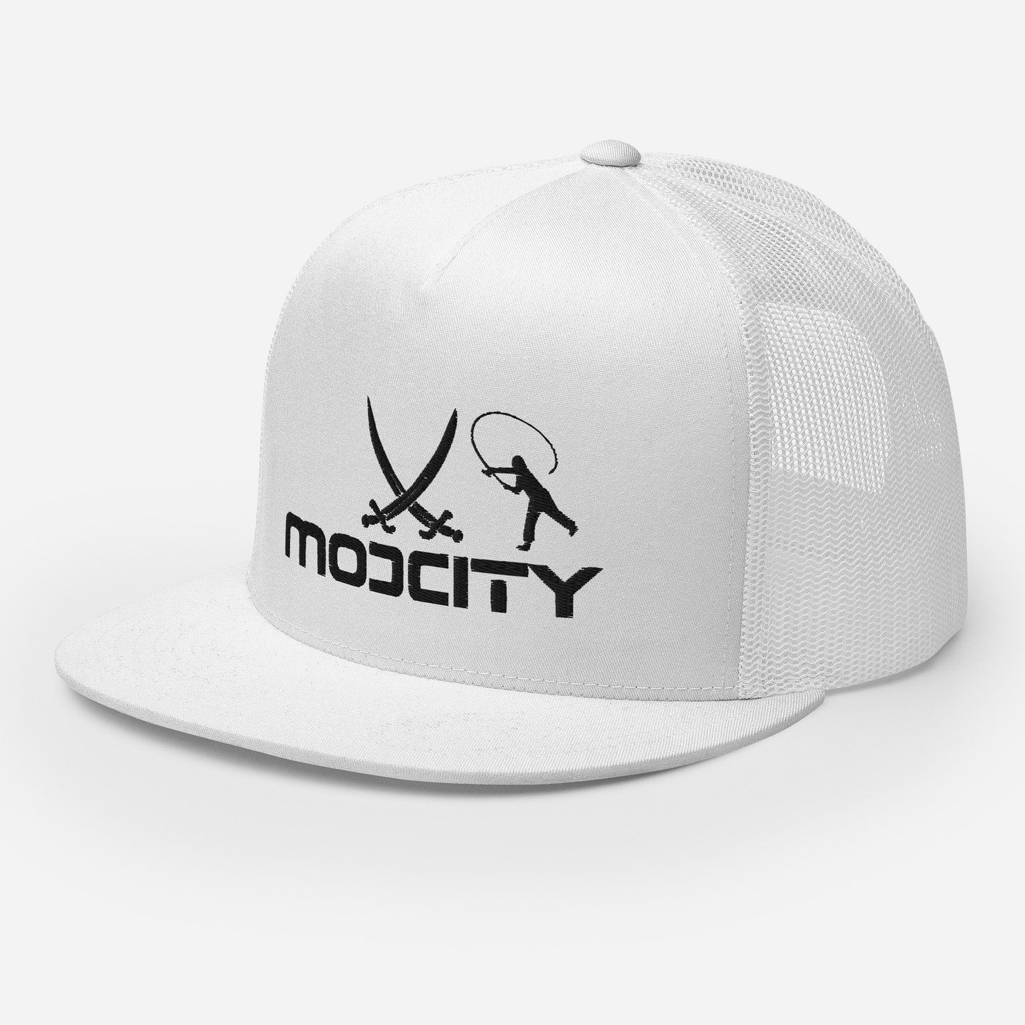 Trucker Cap with ModCity Fishing Logo Black