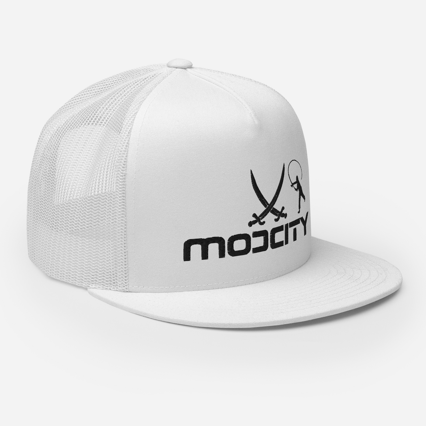 Trucker Cap with ModCity Fishing Logo Black