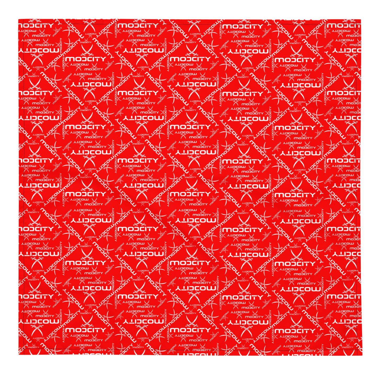 Red ModCity Bandana White Logo