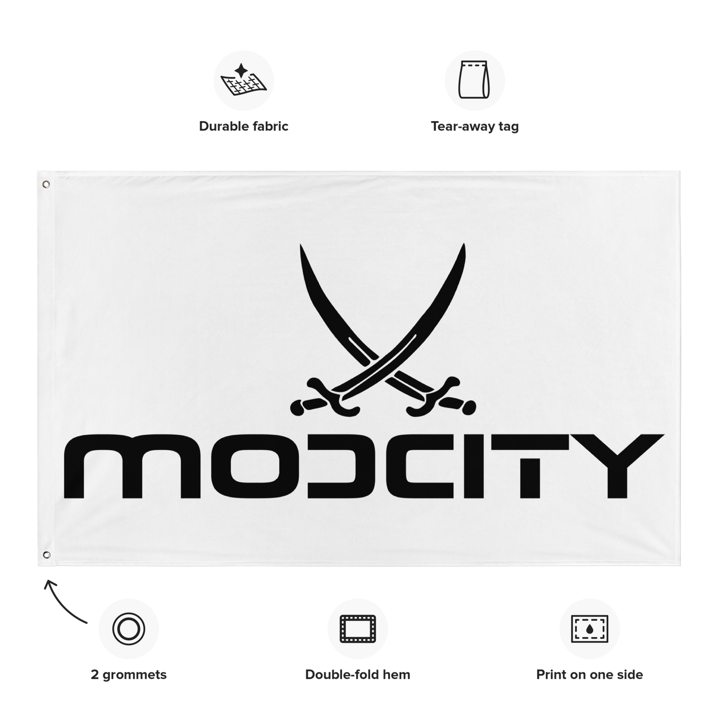 Flag - Mod City White