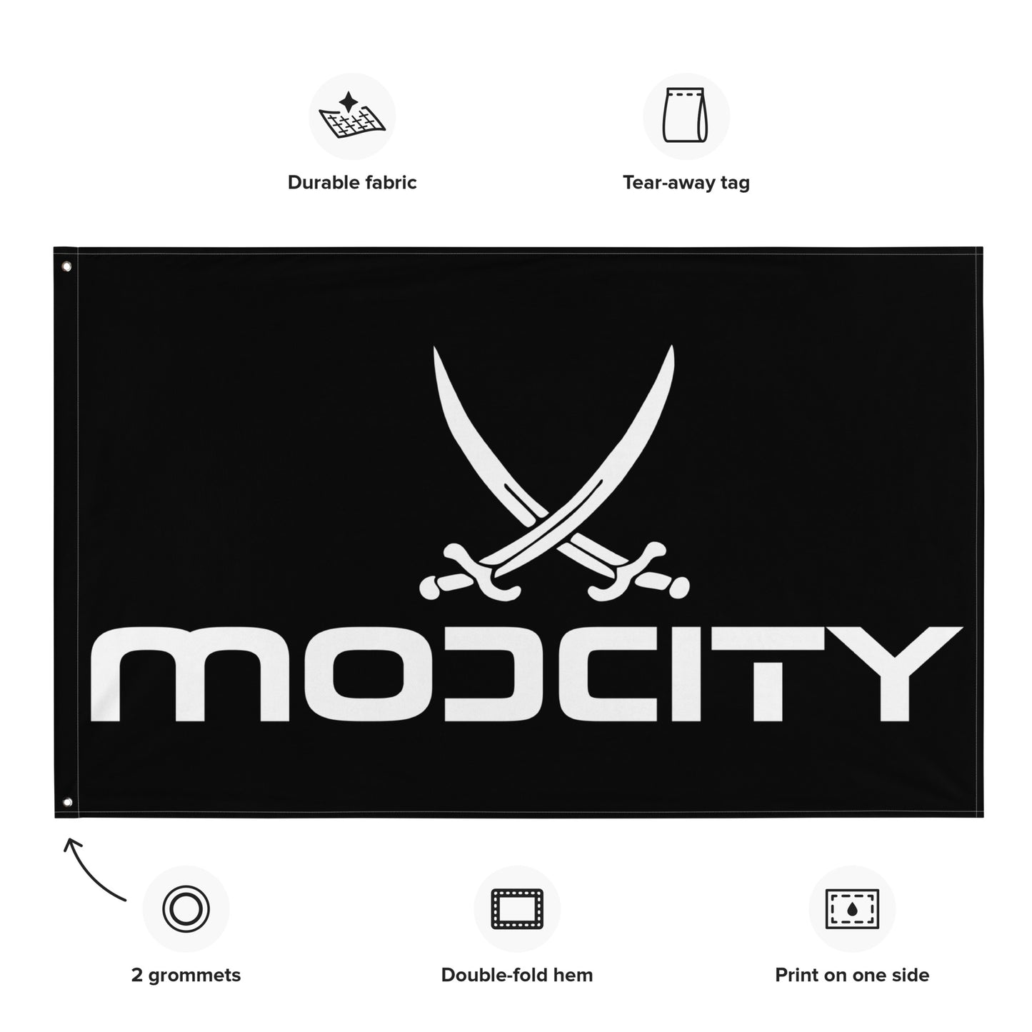 Flag - Mod City Black