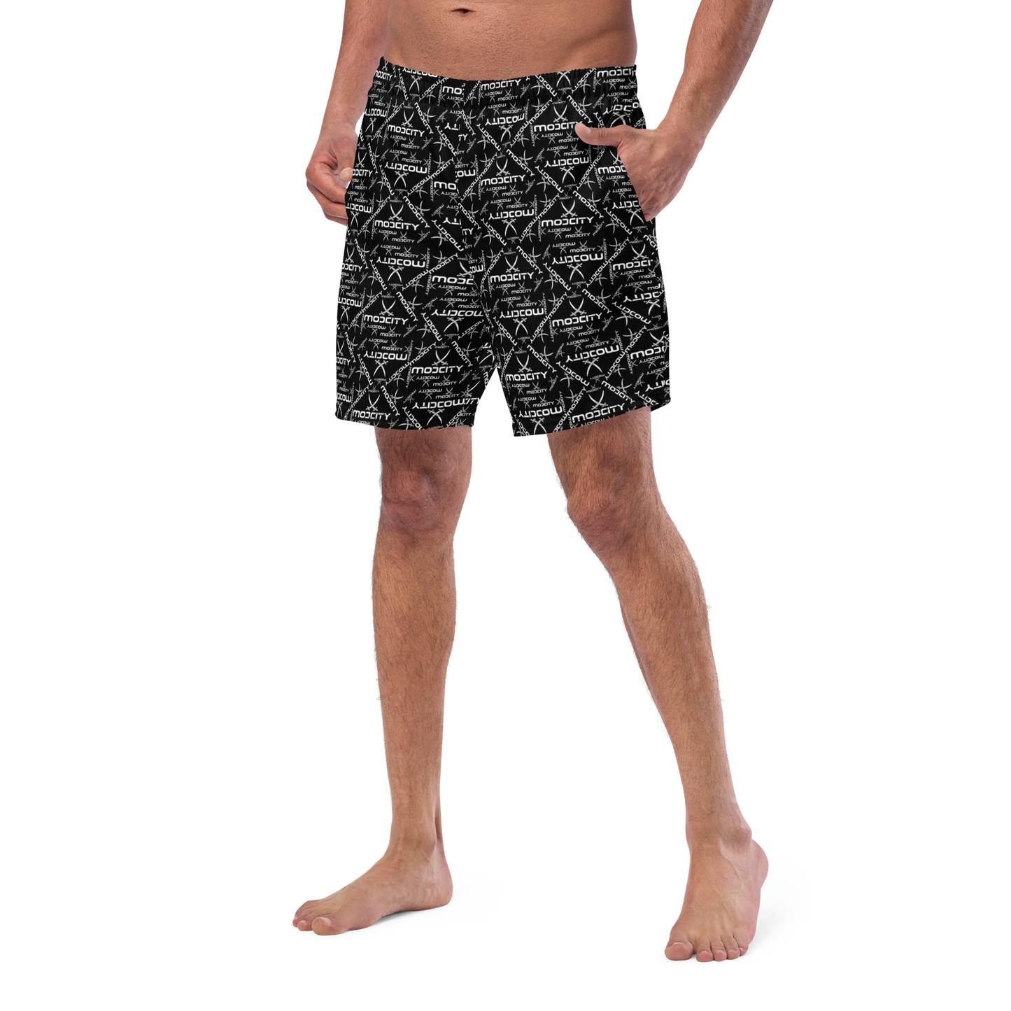 Mod City All Over Print Men's Swim Trunks