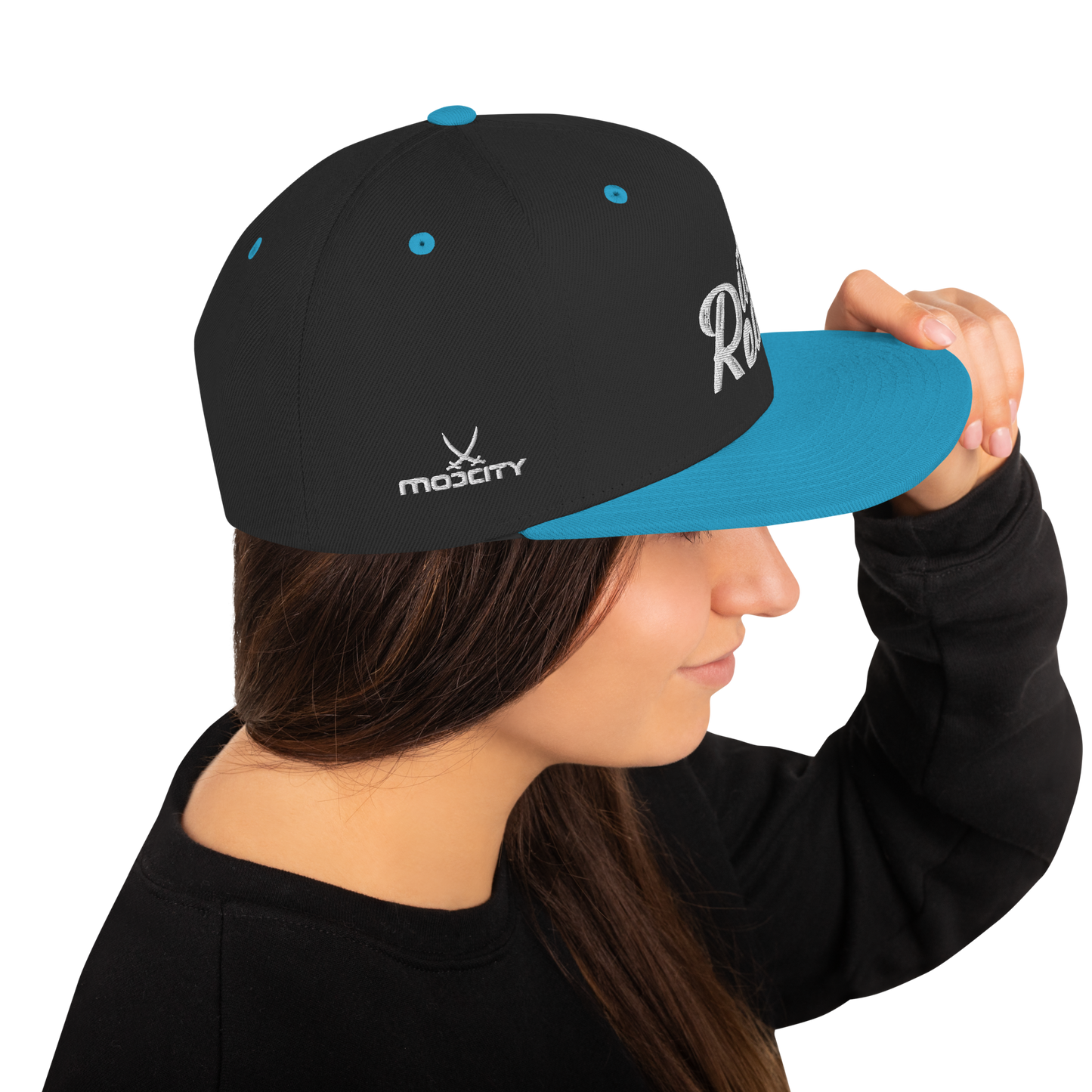 Its Real Snapback Hat White Text