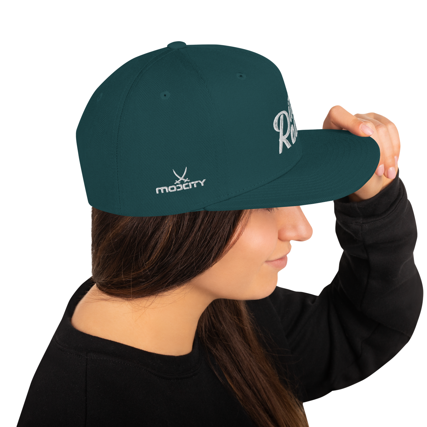 Its Real Snapback Hat White Text