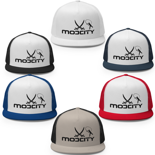 Trucker Cap with ModCity Fishing Logo Black
