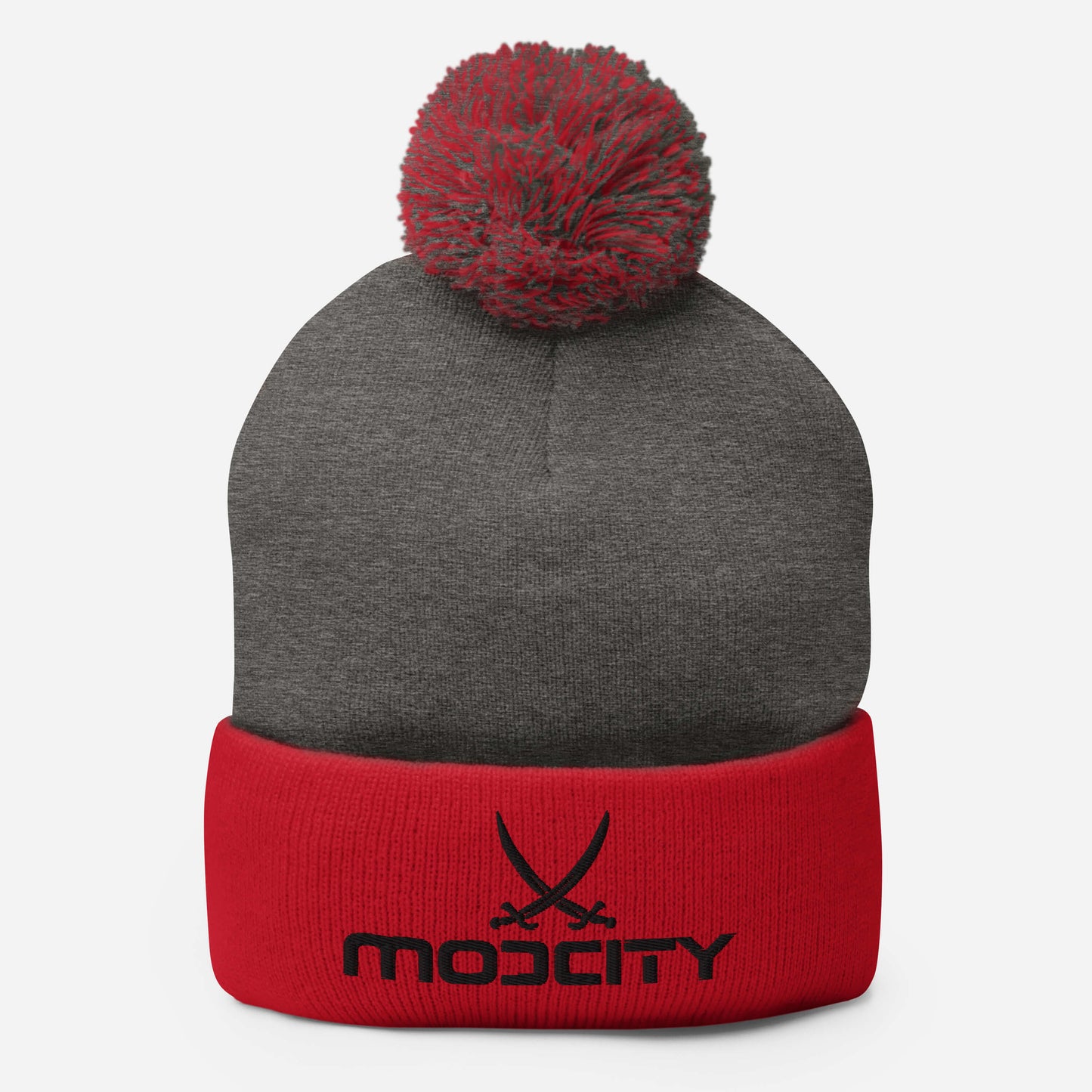 Pom-Pom Beanie Black Logo